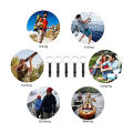 JDXHLAU 20 Pack Aluminum Whistle, Sports Whistle, Emergency Survival Whistles with Key Chain,Black. 