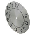 DIY Clock Face 9.5 Inch Clock Face DIY Quartz Wall Clock Metal Wire Drawing Process Aluminum Plate Clear Numerals. 