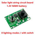 OYPFXMI 1.2V Solar Lamp String Control Board Circuit Board with Switch Solar Street Light Control Panel Controller Module. 