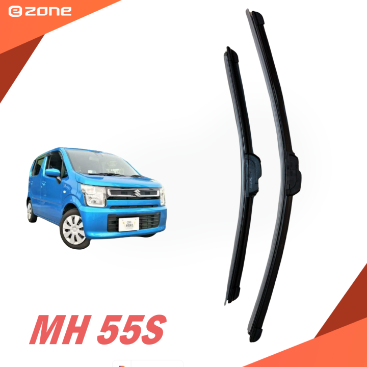 AENLAITE Banana Wiper Universal Windshield Wiper Blades A Grade Rubber High Quality Silent Wiper Blades 2PCS for SUZUKI wagon r mh55s Daraz.lk