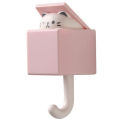 Carton Hook Seamless Dormitory Bedroom Door Hangers Creative Cute Pet Hooks Key Umbrella Towel Coat Rack Wall Decoration Hooks. 