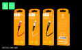 DENMEN USB Data Cable For Type-C iPhone 2.4A Mobile Phone Fast Charging Cable D02L Nylon High Quality. 