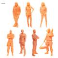 1:64 Figure Model Tiny People, 1/64 Role Play Figure Character Doll, Miniature Model Figures for Sand Table, Miniature Scene Model Train Layout. 