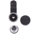 3 In 1 Wide Angle Mobile Phone Camera Lens Fish Eye Macro Lens For Iphone 11 12 13 Pro Max Xiaomi Universal Phone Fisheye Lens. 
