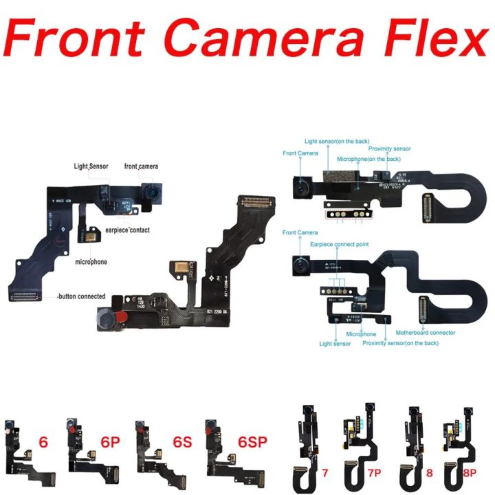 Front%20Camera%20Flex%20For%20iPhone%206%206P%206S%207%207Plus%208%20Plus%20With%20Ear%20Speaker%20And%20Full%20Set%20Inner%20Screws%20Repair%20Replacement%20-%20Image%202