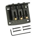 3 String Cigar Box Guitar Bridge, Electric Guitar Bridge Tailpiece Top Load Fixed Hardtail Saddle Cigar Box Guitar Parts 24BD. 
