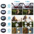 APEXEL 10 in 1 Mobile Phone Lens Kit Fisheye Wide Angle Telescope Macro Camera Lenses For iPhone Samsung Huawei all smartphones-No remote. 