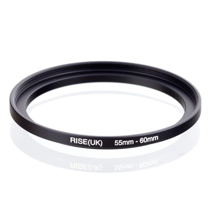 original RISE(UK) 55mm-60mm 55-60mm 55 to 60 Step Up Ring Filter Adapter black