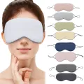 Double-Sided Silk Sleep Eye Mask Portable Travel Eyepatch Warm And Cold Nap Rest Blindfold Eye Cover Sleeping Mask Night Eyeshade 1Pcs. 