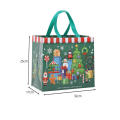 Reusable Christmas Gift Bags Foldable Tote Bags For Christmas Shopping Festive Holiday Gift Bags Large Capacity Shopping Bags Santa Claus Gift Bags. 