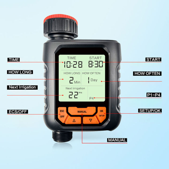 KOGEEK%20Intelligent%20Automatic%20Irrigator%20Controller%20Home%20Garden%20Balcony%20Family%20Green%20Wall%20Water%20Timer%20Automatic%20Drip%20Irrigation%20System%20Controller%20with%20LCD%20Display%20Temporary%20Opening%20Four%20Timing%20Control%20Programs%20-%20Image%204