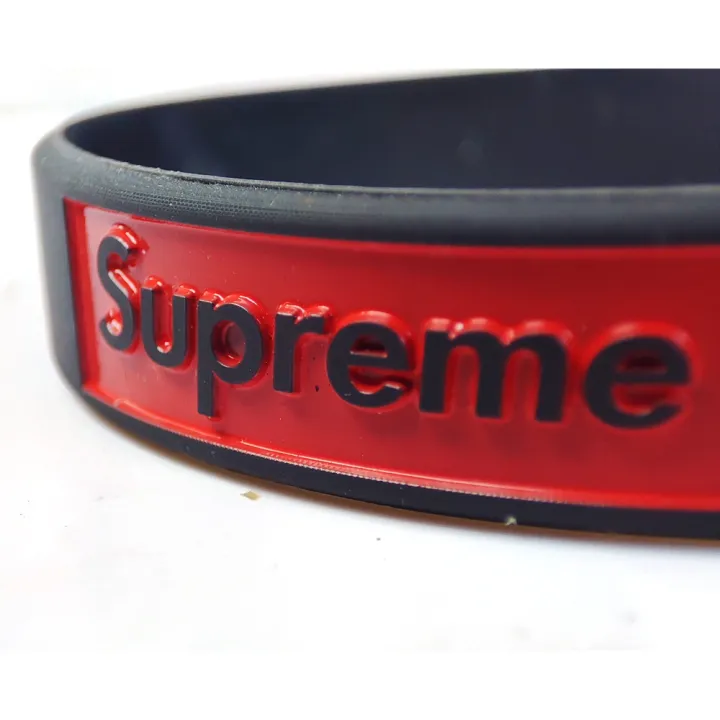 Supreme%20Black%20Silicone%20Mens%20&%20Womens%20Unisex%20hand%20band%20Wristband%20Bracelet%20-%20Image%202
