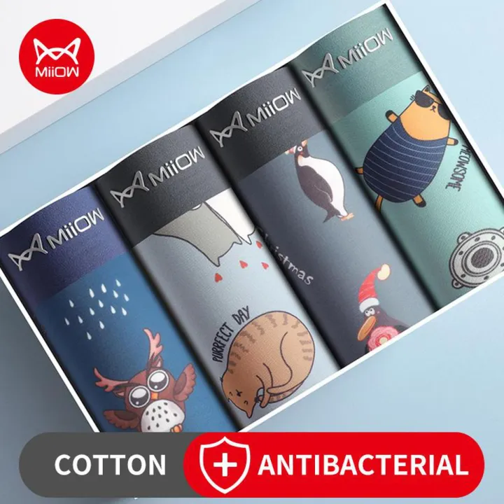 Miiow 4Pcs Men Breathable And Comfy Underwear