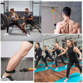 Athesoo 11pcs/Set Gym Latex Tube Resistance Bands Pilates Yoga Fitness Exercise Pull Rope Rubber Home Equipment 11-piece Tension Band 100 Pounds Resistance Rope Body Workout Yoga Fitness Exercise Muscle Training 阻力带拉力绳. 