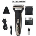 GM- 598 3 IN 1 Professional Hair Trimmer Rechargeable Hair Clipper Nose Trimmer Shaver Cordless. 