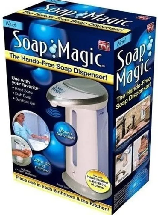 Magic Automatic SOAP DISPENSER Smhd Touch Less Built-In Infrared Smart Sensor-Motion Activated.