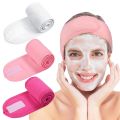 Hair Towel Band Soft Adjustable Towel Hair Wrap Head Band For Make Up Beauty Hair Band Spa Facial Headband Make Up Wrap Head Terry Cloth Headband Adjustable Towel Band for Face Washing Shower Facial Cover. 