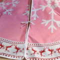 60cm Pink Christmas Tree Skirt Xmas Snowflake Santa Claus Tree Skirt Merry Christmas Decor Happy Year. 