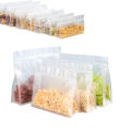Transparent Stand Up Food Bag Resealable Zipper Thickened Snack Packing Bags Plastic Food Saver Sealing Bag Carry Pouch. 