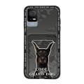 Full wrap Dirt-resistant Phone Case For TCL 405/406/408/T506S Cartoon Card bag Cover Durable Cute Soft case Card sleeve. 