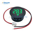 Dc4-100v Ac50-500v Led Digital Display Circular 2 Wire Voltmeter Dc Digital Voltmeter Display Reverse Connection Protection. 