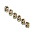 30pcs Fasteners M6 x 13mm ​Furniture Barrel Nut​ ​Spring Loaded ​Cabinet Connector​ ​Embedded Nut​ Slotted Barrel Nut Furniture/Bed/Crib/Chairs. 