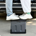 Car Storage Box Folding Trunk Organizer Portable Stool Rubbish Can with Cover for Camping Hiking Boat Road Trips Beach. 