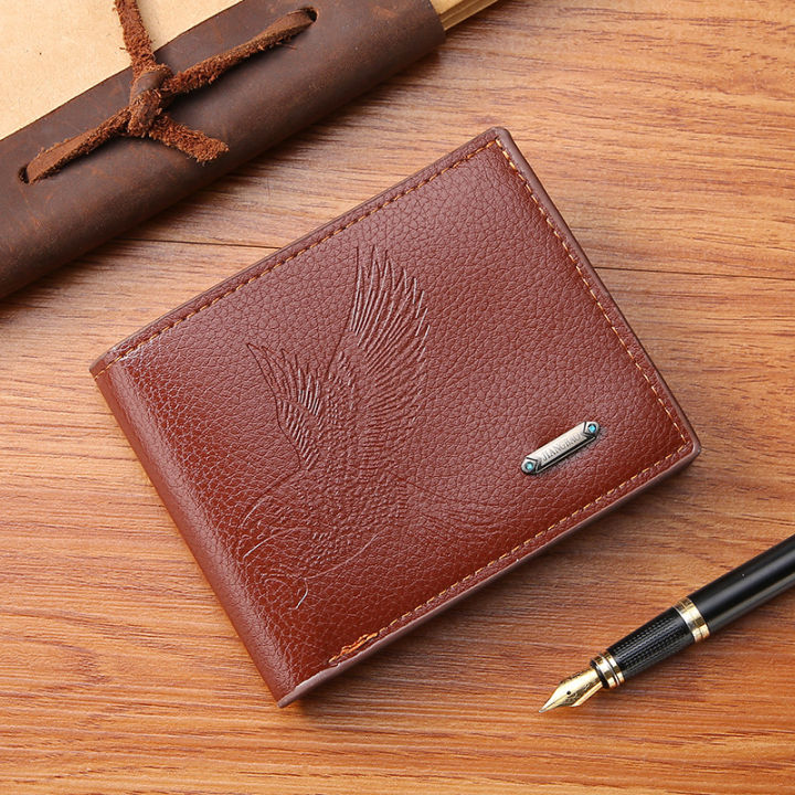 DGSenpi%20Men's%20Wallet%20Multiple%20Card%20Slots%20Fashion%20Short%20Business%20Wallet%20Soft%20Leather%20Money%20Bag%20-%20Image%202