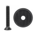 bike modified parts Bicycle Headset carbon top Cap Carbon Fiber Bike Stem 28.6mm 1 1/8 Steerer Fork Tube Headset Cap Cover. 