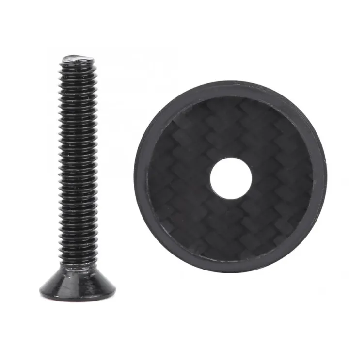 bike%20modified%20parts%20Bicycle%20Headset%20carbon%20top%20Cap%20Carbon%20Fiber%20Bike%20Stem%2028.6mm%201%201/8%20Steerer%20Fork%20Tube%20Headset%20Cap%20Cover%20-%20Image%202