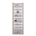 Multi-Function Non-woven Fabric Document Hanging Storage Bag 3/6/9-layer Pocket Chart Hanging File Folding Large Capacity Book Storage Bag Students. 
