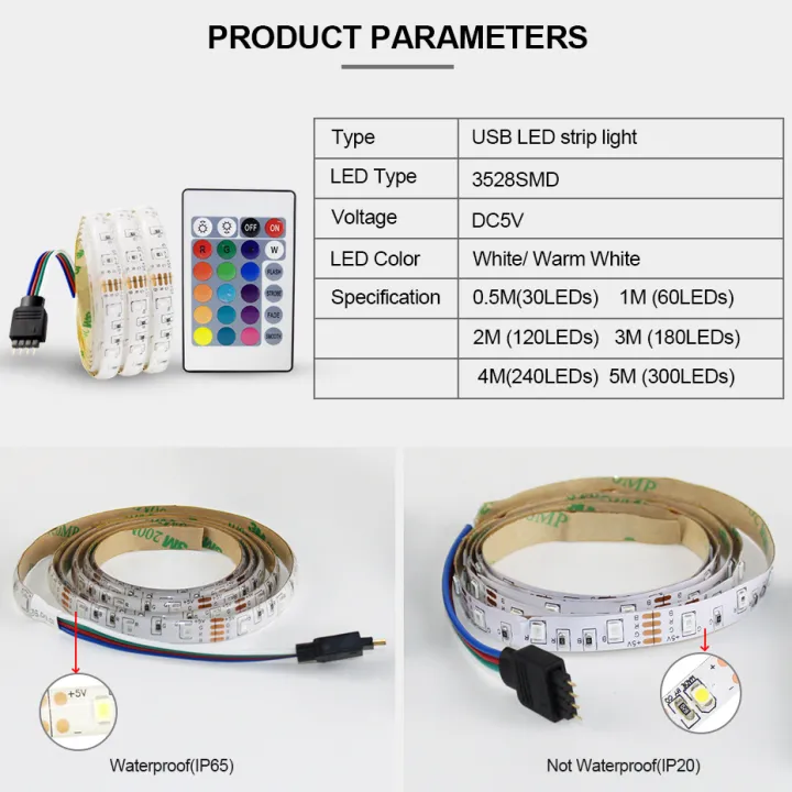 5v%20Usb%20Power%20Led%20Strip%20Rgb%20/white/warm%20White%20Tira%20Led%20Hdtv%20Tv%20Desk%20Pc%20Screen%20Backlight%20Bias%20Lighting%200.5cm%201m%202m%203m%204m%205m%20-%20Image%202