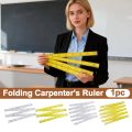 Portable Wooden Folding Ruler 2M 1M Measuring Rule Slider Dual Sided Metric Scale Plastic Ruler Drawing Tools. 