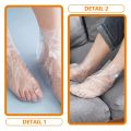 Disposable Foot Mask Plastic Shoe Covers Socks Moisturizing Supplies Use Feet Pedicure Liners One Time. 