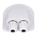 Solar Entry Housing Cable Junction Box Waterproof Solar Panel Double Wire Cable Entry Gland Box for External Power Wiring. 
