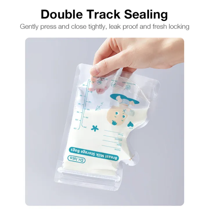 Vorix%20Dr.isla%20250ml/30Pcs%20Breast%20milk%20storage%20bag%20Disposable%20small%20capacity%20frozen%20milk%20storage%20bag%20BPA%20Free%20-%20Image%203