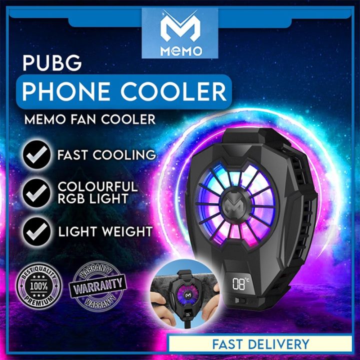 New style Memo DL05 | DL06 | DL01 | LZ-F18 | X20 | GT31 | S6 Magnetic Mobile Cooling Fan RGB Radiator Digital Display Plugin Silent Phone Cooler System Game Radiator Case Cold Wind Handle Fan For PUGB FREE FIRE | Adjustable Portable Heat Sink Gaming Radi
