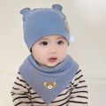 Caps Kids Baby hats spring and autumn new male and female babies 0-3-6-9-12 months pullover hat baby soft tire cap. 