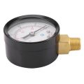 Pressure Gauge - 0 ~ -30inHg  0 ~ -1 bar Mini Dial Air Pressure Gauge Barometer meters Vacuum gauge dual scale dial Black. 