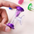 Glass Mini With Suction Cup Shower Timer Rotatable Time reminder Home Decors Sand Clock Hourglass Time Funnel Desktop Ornament. 
