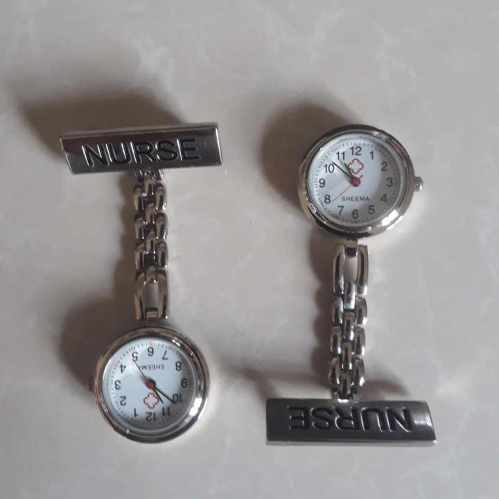 Nursing Watch Top-Quality Stainless Steel Nurse Clip-On Brooch Watch