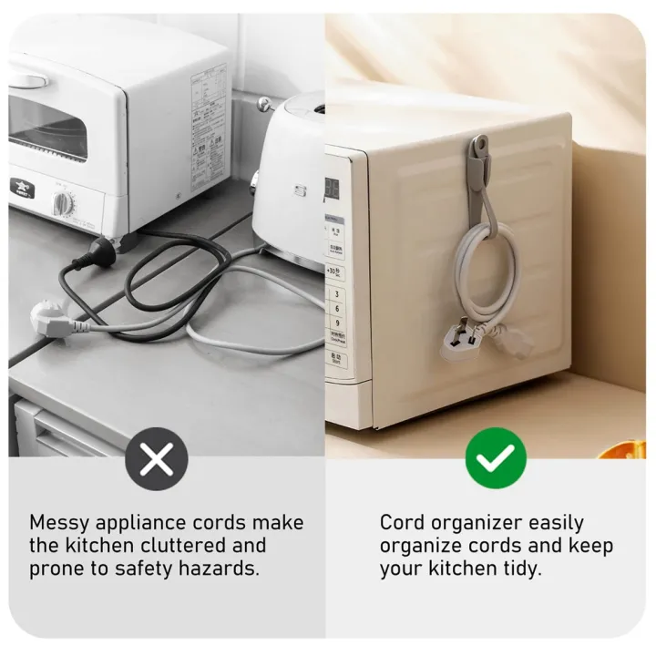 LKPCIGCXM%206%20Pack%20Cord%20Organizer%20for%20Appliances%20-%20Cable%20Organizer%20Cord%20Holder%20Cord%20Keepers%20Kitchen%20Appliance%20Cord%20Organizer%20Stick%20-%20Image%203