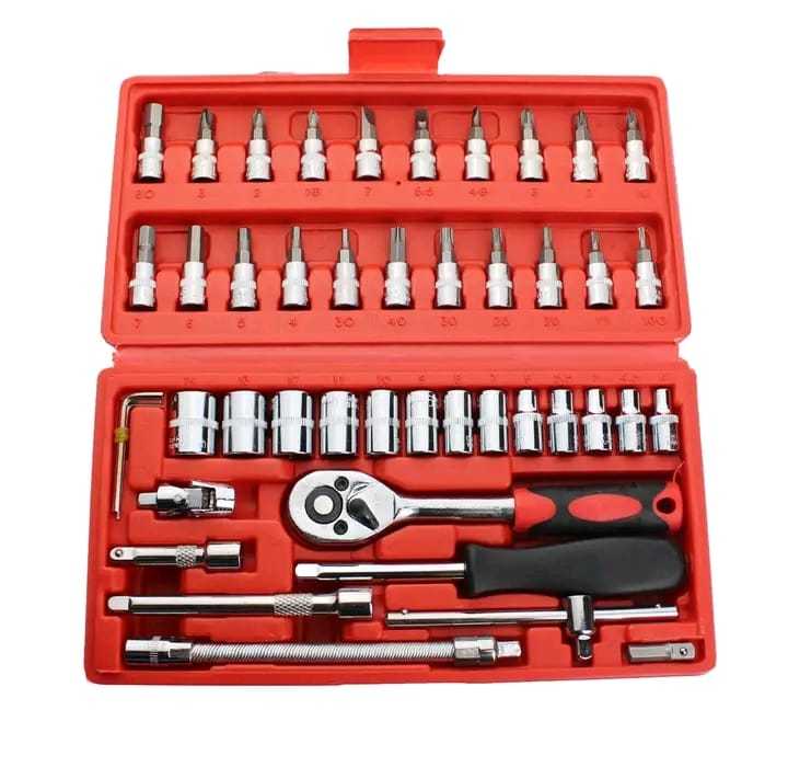 Box Socket Set 1/4 46pcs Satagood | Daraz.lk