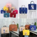【ALLGOOD】O—S STORE Cartoon Printed Felt Travel Bag Large Capacity Portable Luggage Lunch Handbag Portable Tote Bag Student. 