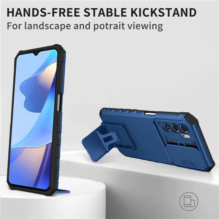 For%20OPPO%20A16%20Phone%20Case%20Hard%20Sliding%20Lens%20Protect%20Kickstand%20Back%20Cover%20-%20Image%202