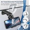 Airplane Mobile Phone Holder Travel Portable Phone Mount Flight Seat Desk Selfie Holding 360° Rotating Collapsable Lazy Stands. 