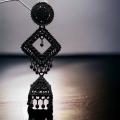 Black color earing Fashion Bollywood Traditional Indian Wedding jimikki Earings for women/girls. 