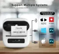 Phomemo M220 Mini Portable Thermal Printer Self-Adhesive Sticker Label Maker with Bluetooth Pocket-Sized for 75mm Printing Width. 