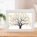 Wedding Thumbprint Tree with Inkpad Family Tree Wall Art Yellow. 