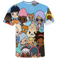 Hot Children Game Toca Life World Tshirt 3D Anime Toca Boca Life World Game T Shirt Kids Tops Tee Teenager Oversized Streetwear. 